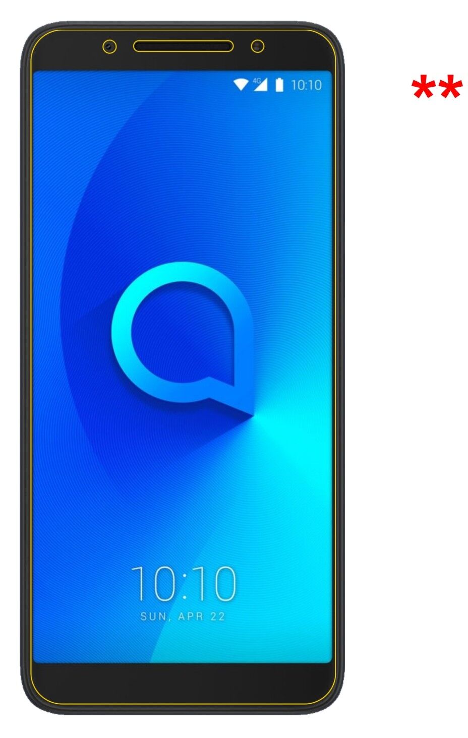 Privatsphäre-Schutz durch Sichtschutz-Folie passend zugeschnitten für Alcatel 3