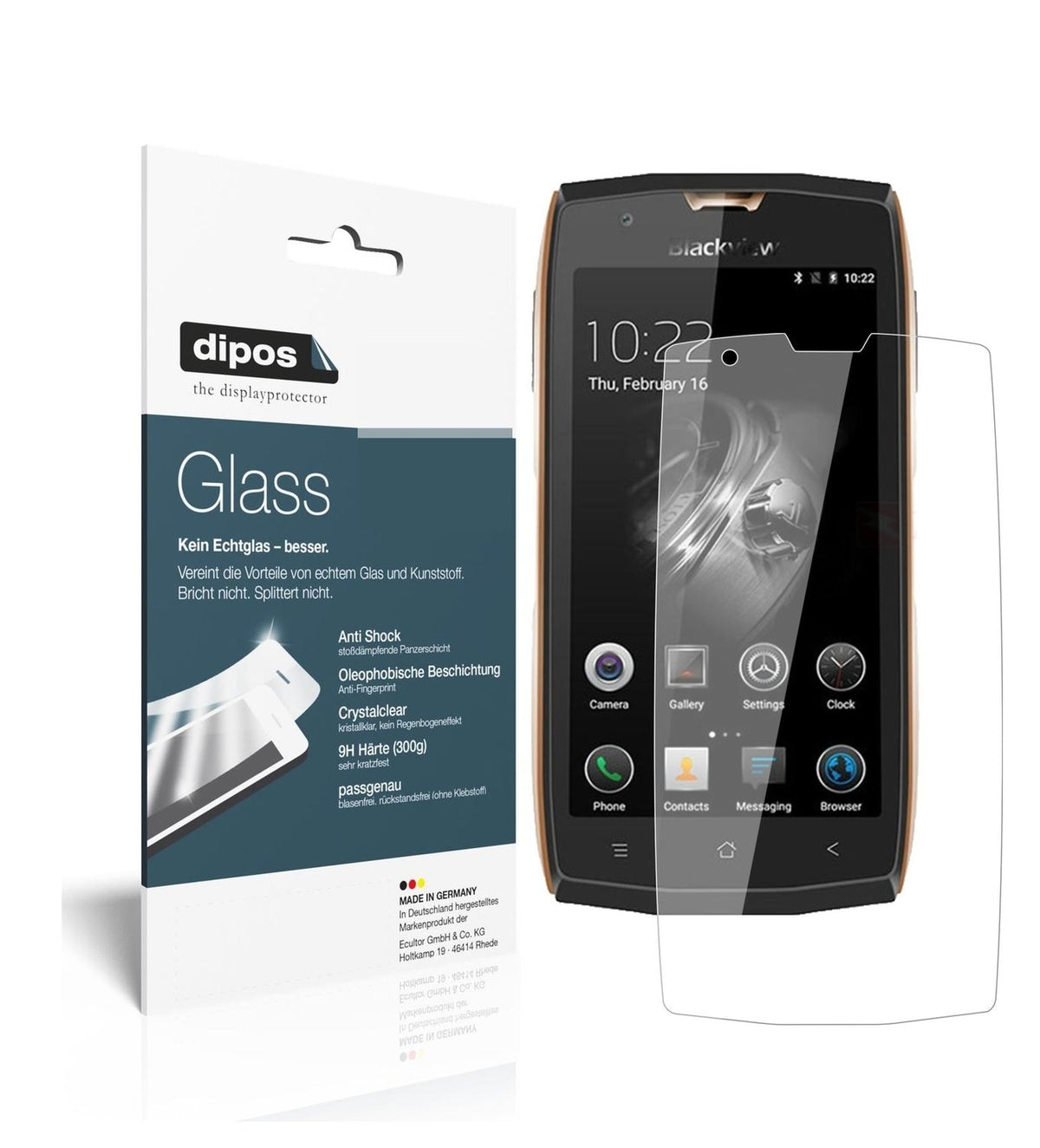 1x 9H Schutzfolie für Blackview BV7000 Panzerfolie