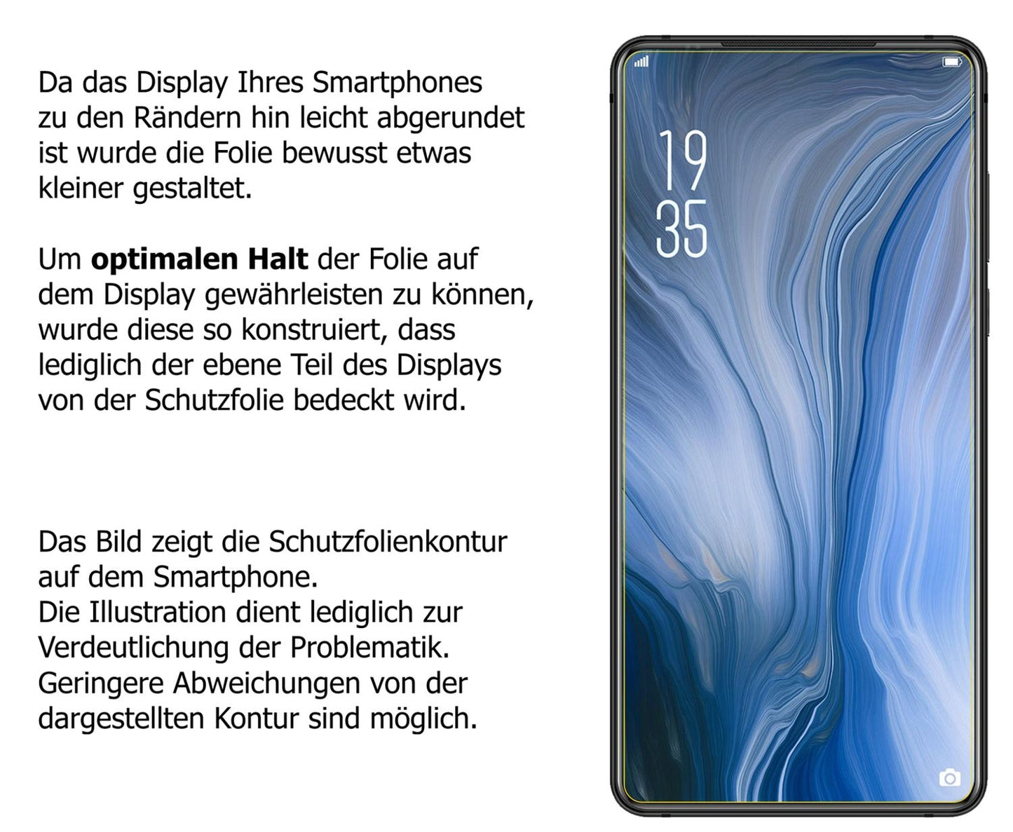 Privatsphäre-Schutz durch Sichtschutz-Folie passend zugeschnitten für Elephone U2