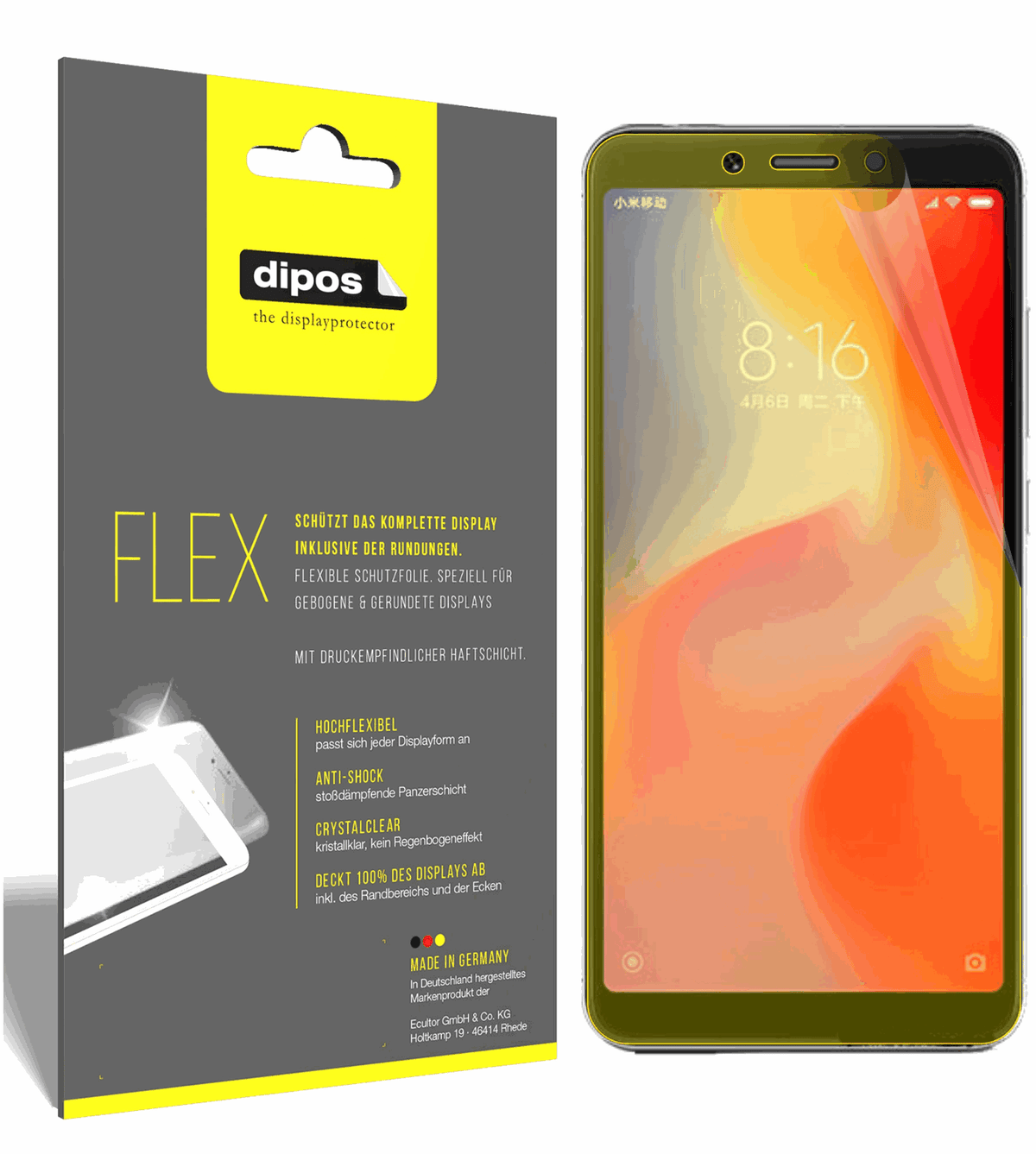 3x 3D Full Cover Schutzfolie für Xiaomi Redmi 6