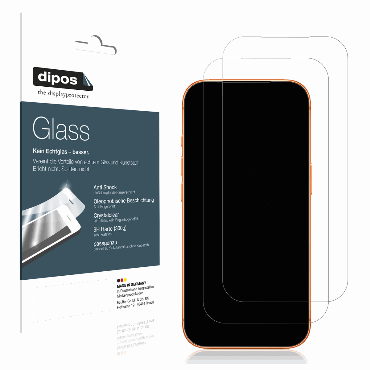2x 9H Schutzfolie für Apple iPhone 17 Pro Panzerfolie
