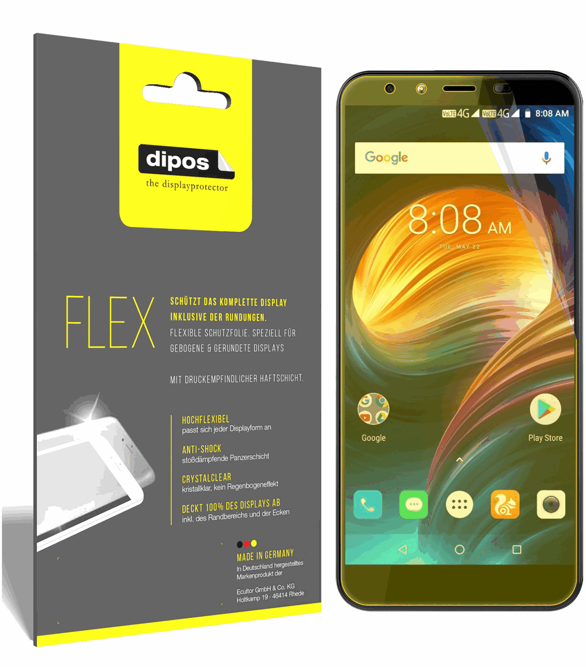 3x 3D Full Cover Schutzfolie für iVooMi i2