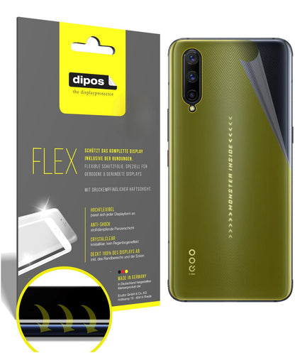 2x 3D Full Cover Schutzfolie für Vivo IQOO Pro 5G Rückseite