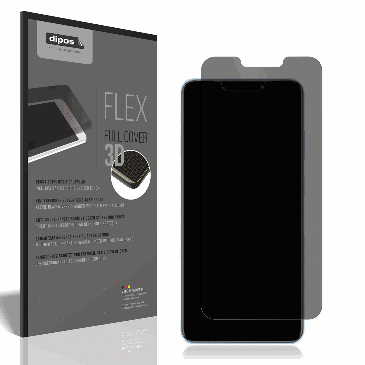Full Cover Privacy Blickschutzfolie für Huawei Nova 14i