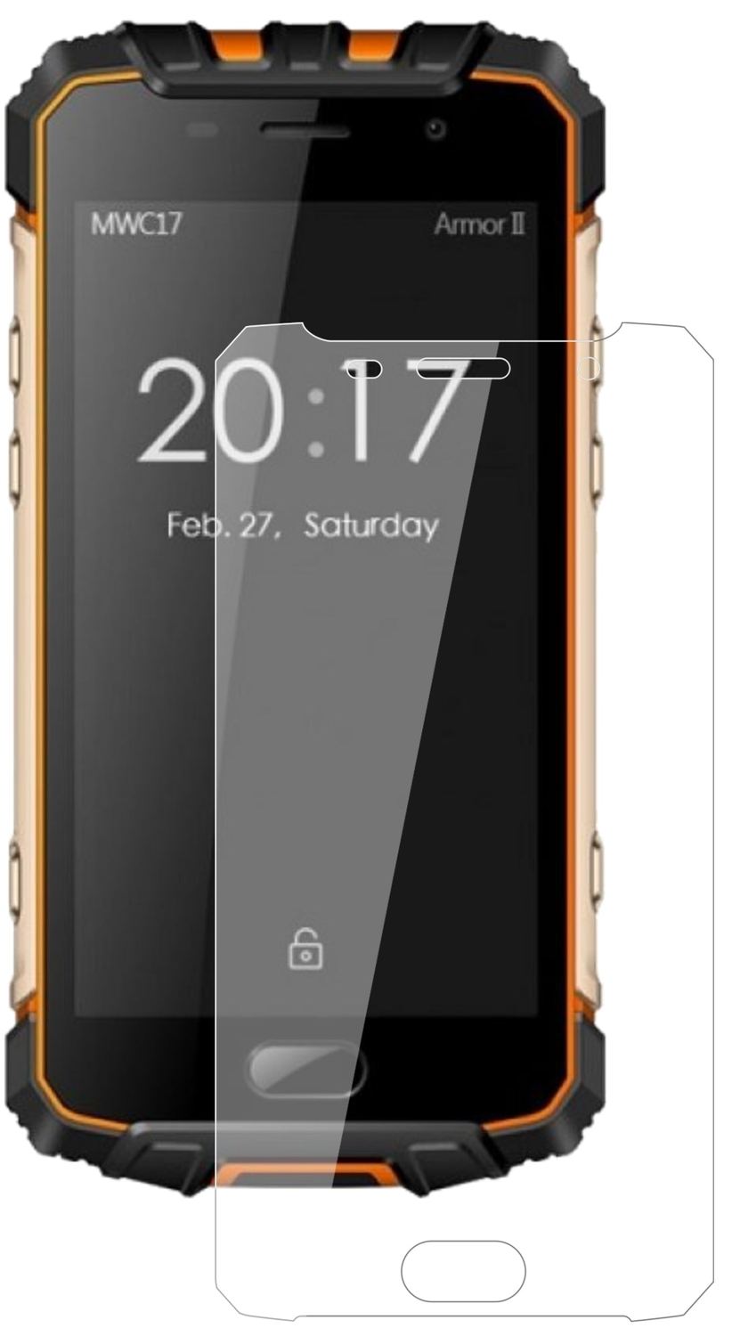 2x 9H Schutzfolie für Ulefone Armor 2 Panzerfolie