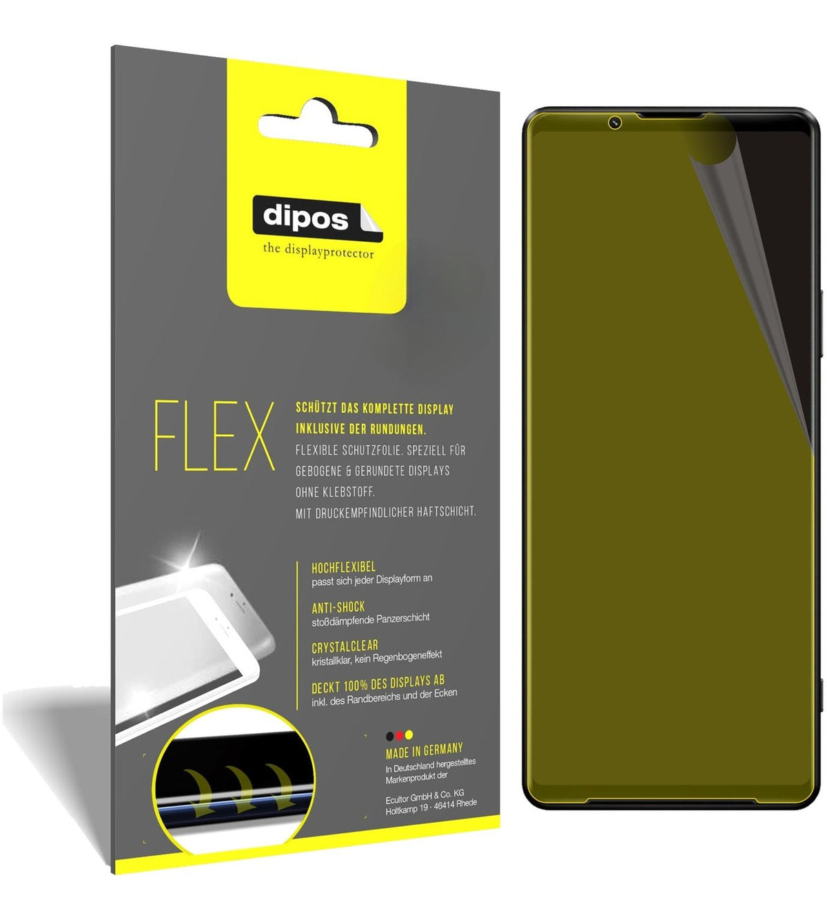 2x 3D Full Cover Schutzfolie für Sony Xperia 1 III