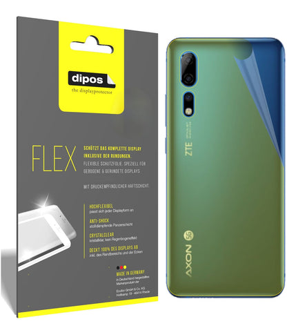 3x 3D Full Cover Schutzfolie für ZTE Axon 10s Pro Rückseite