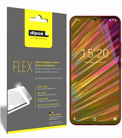 3x 3D Full Cover Schutzfolie für Umidigi F1 Play