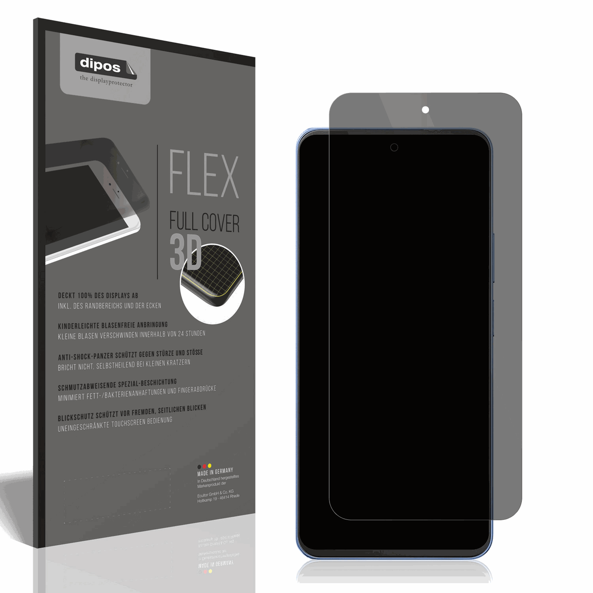 Full Cover Privacy Blickschutzfolie für Blackview Shark 9