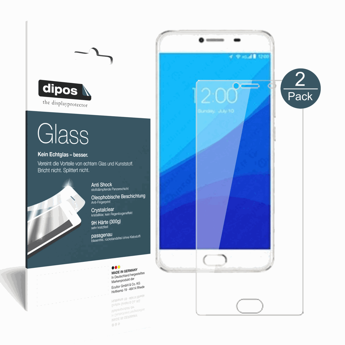2x 9H Schutzfolie für Umidigi Z Pro Panzerfolie