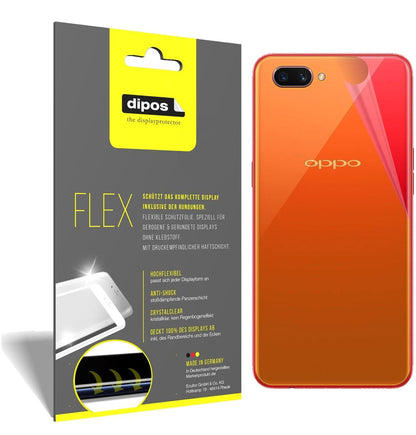 2x 3D Full Cover Schutzfolie für OPPO A3S Rückseite