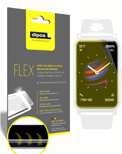 3x 3D Full Cover Schutzfolie für Honor Watch ES