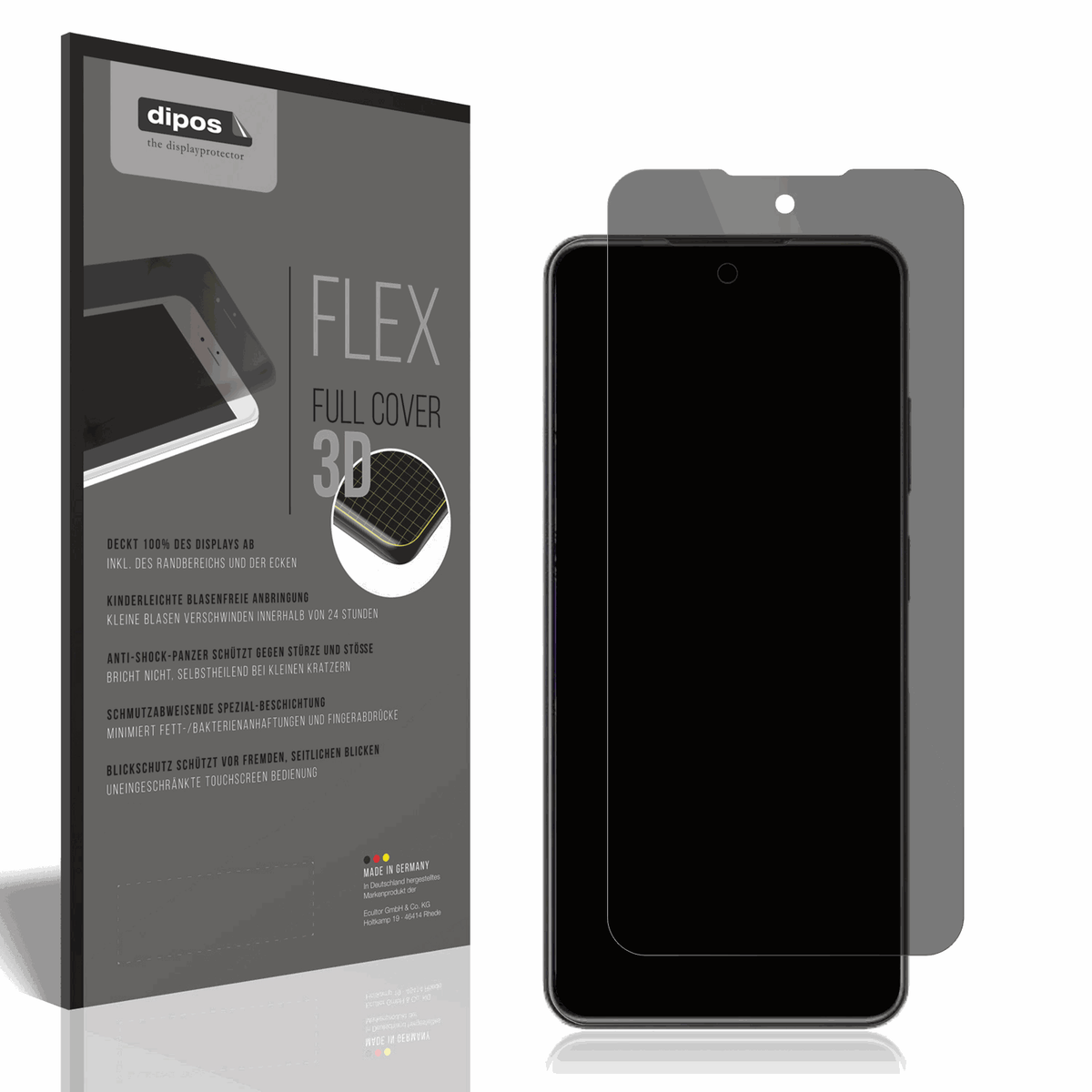 Full Cover Privacy Blickschutzfolie für Realme 14X 5G