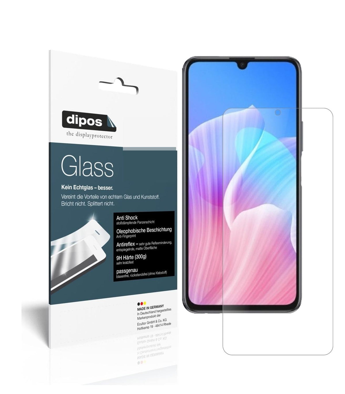 1x 9H Schutzfolie matt für Huawei Enjoy 20 Plus Panzerfolie