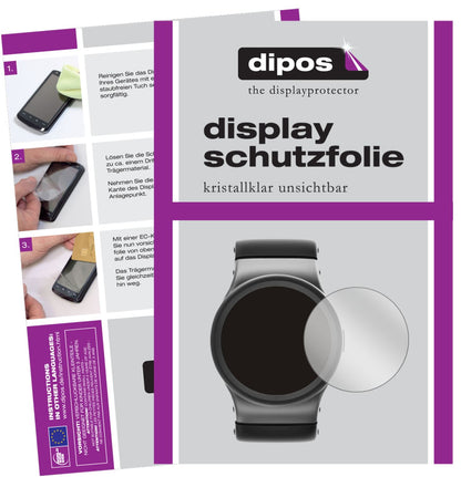 6x Schutzfolie klar für 25 mm Durchmesser Uhr Display-Schutzfolie