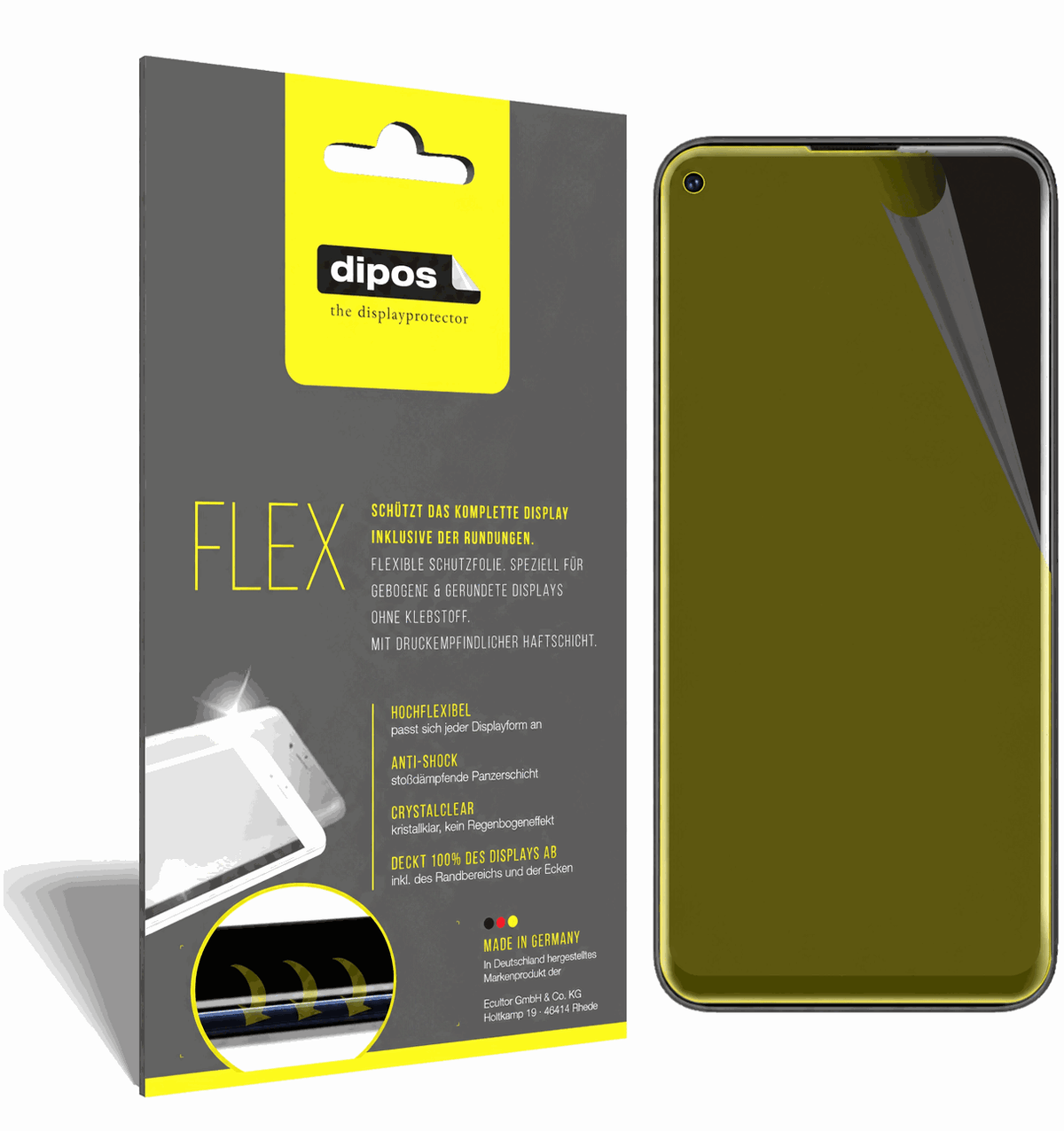 2x 3D Full Cover Schutzfolie für Oukitel C21 Pro