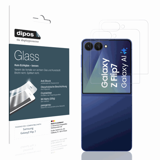 2x 9H Schutzfolie für Samsung GalaxyZ Flip 7 Panzerfolie