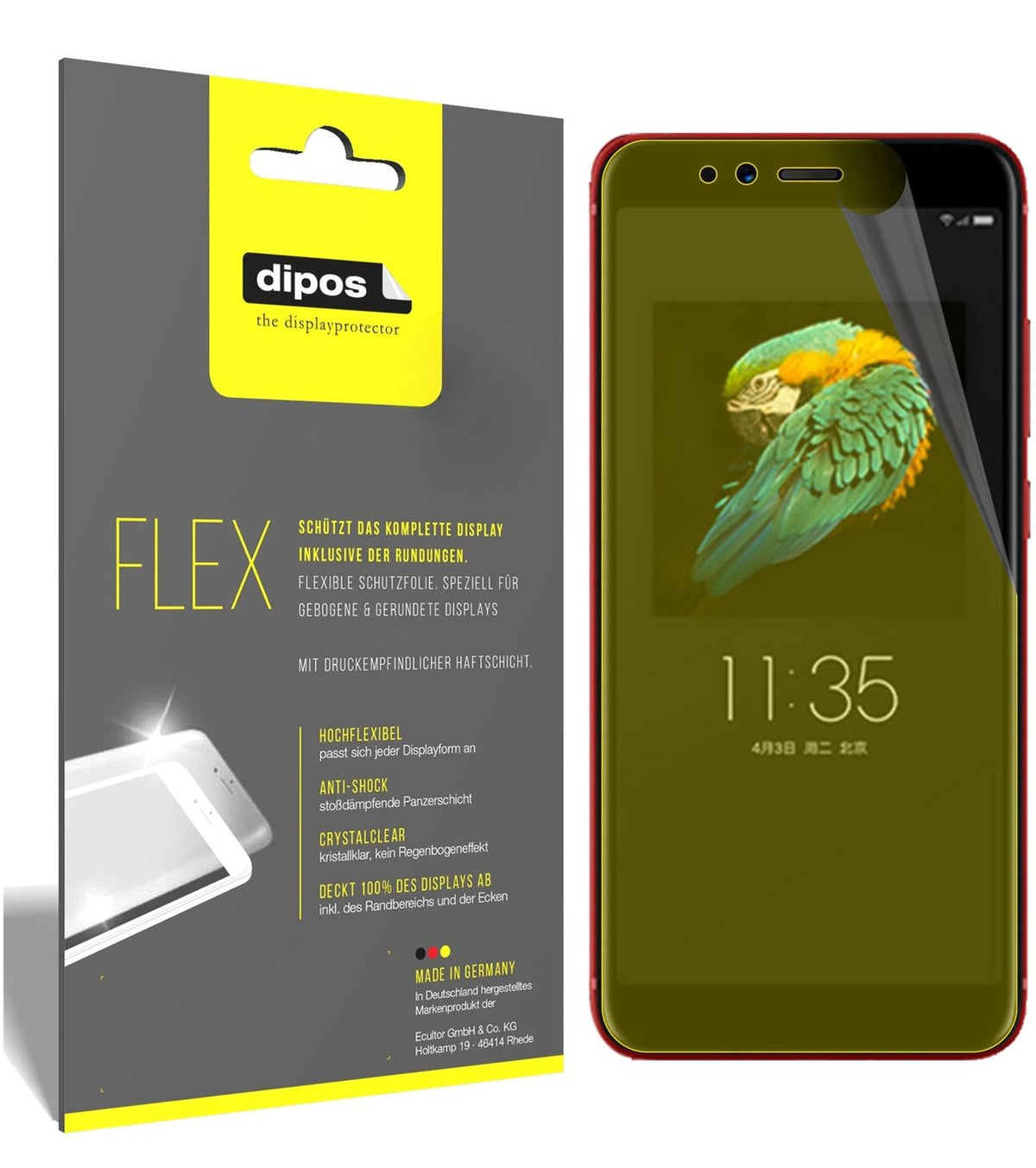 2x 3D Full Cover Schutzfolie für Lenovo S5 (2018)