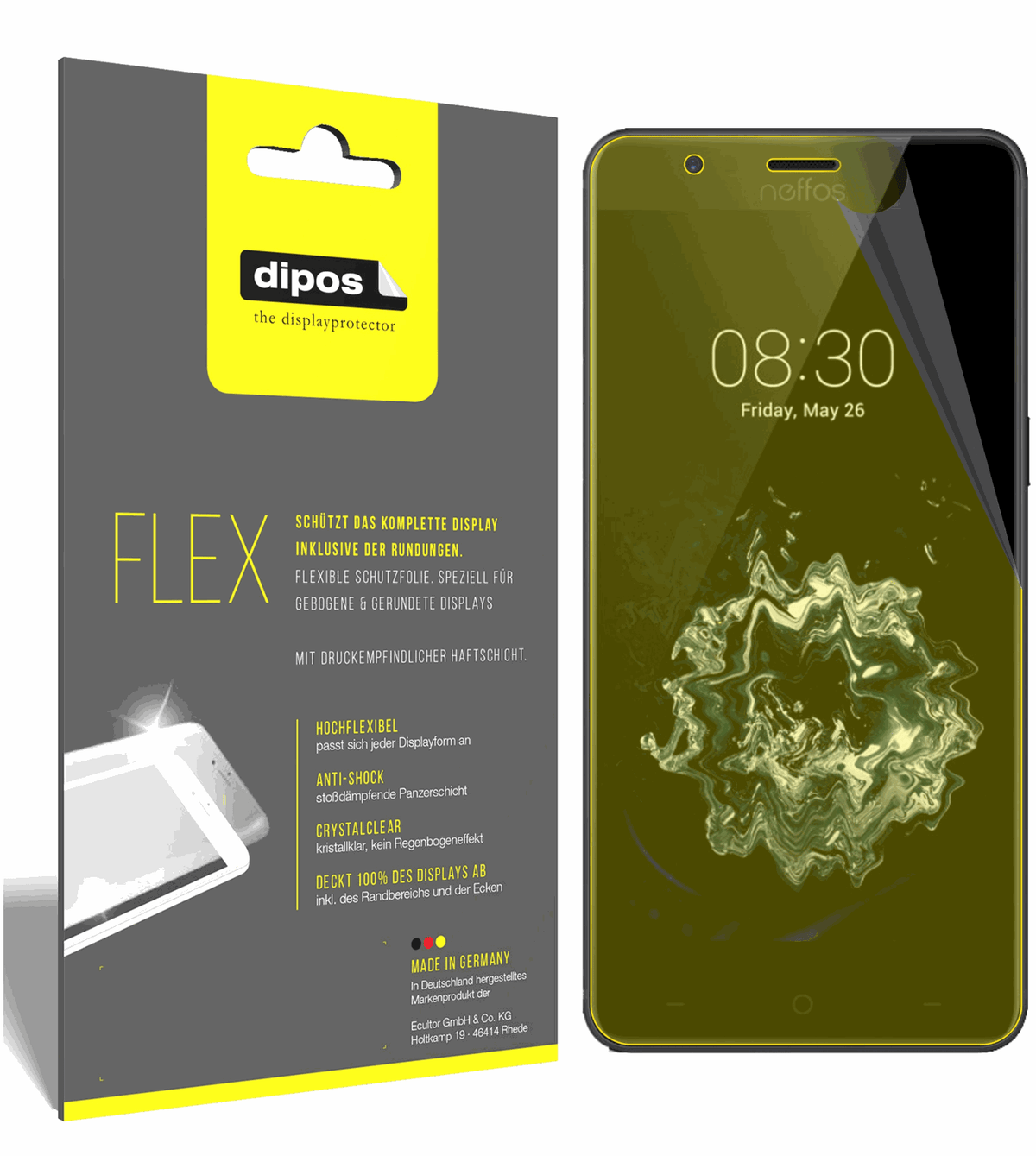 3x 3D Full Cover Schutzfolie für TP-Link Neffos N1