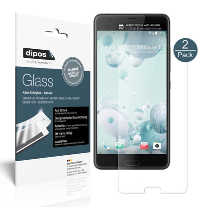 1x 9H Schutzfolie matt für HTC U Ultra Panzerfolie