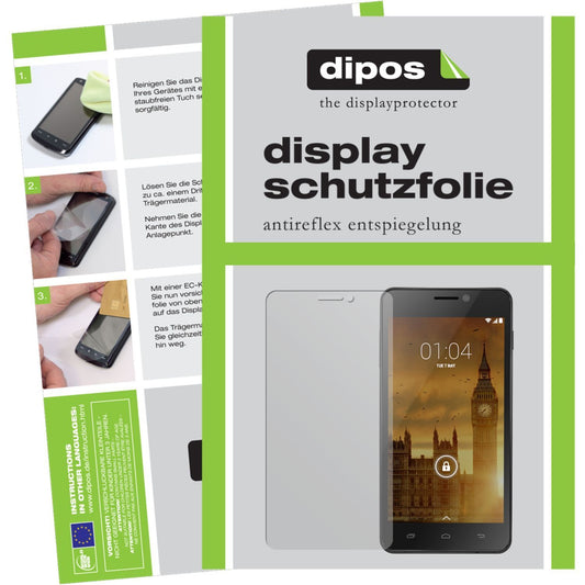 Matte Displayschutzfolie von dipos passend für Trooper 450L Kazam, präziser Zuschnitt und blasenfrei montiert