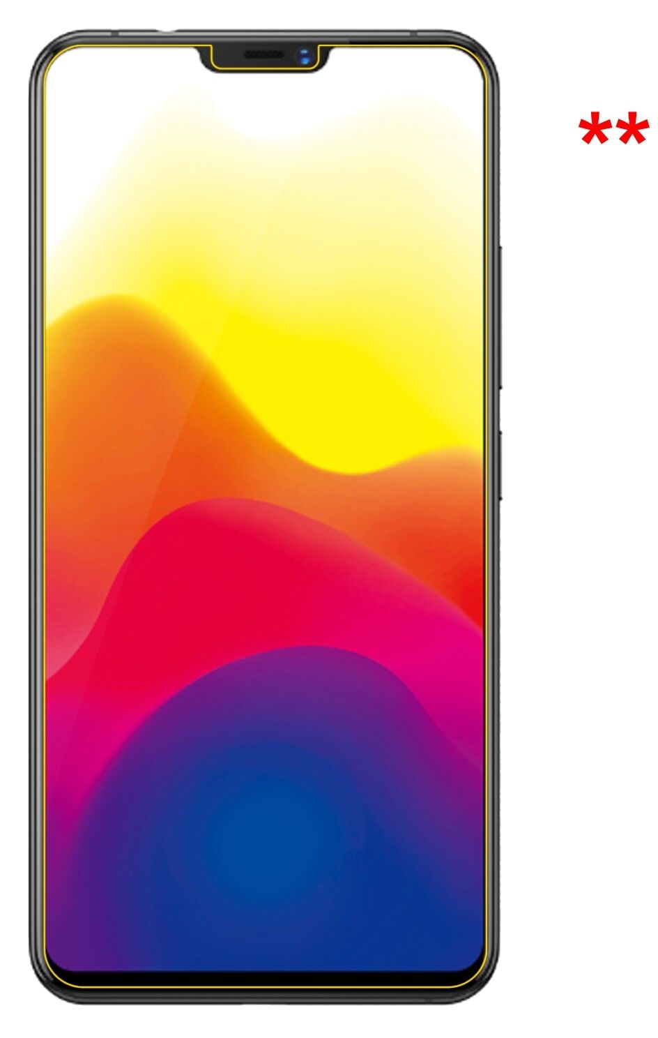 Dünne und klare Folie passend zugeschnitten für Vivo X21UD