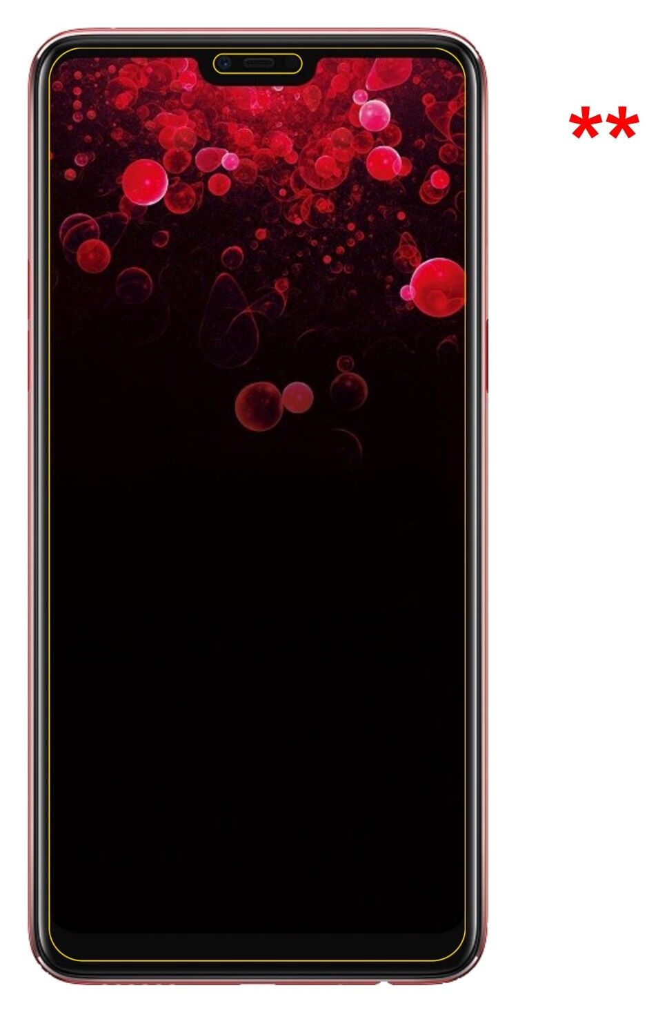 Dünne und klare Folie passend zugeschnitten für Oppo F7