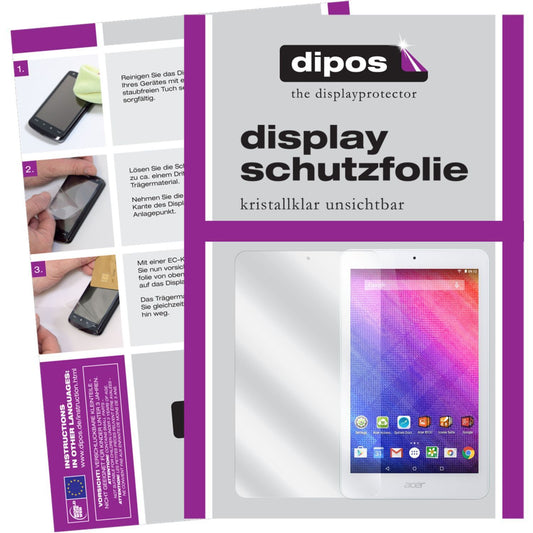 2x Schutzfolie klar für Iconia One 8 B1-820 Acer Display-Schutzfolie