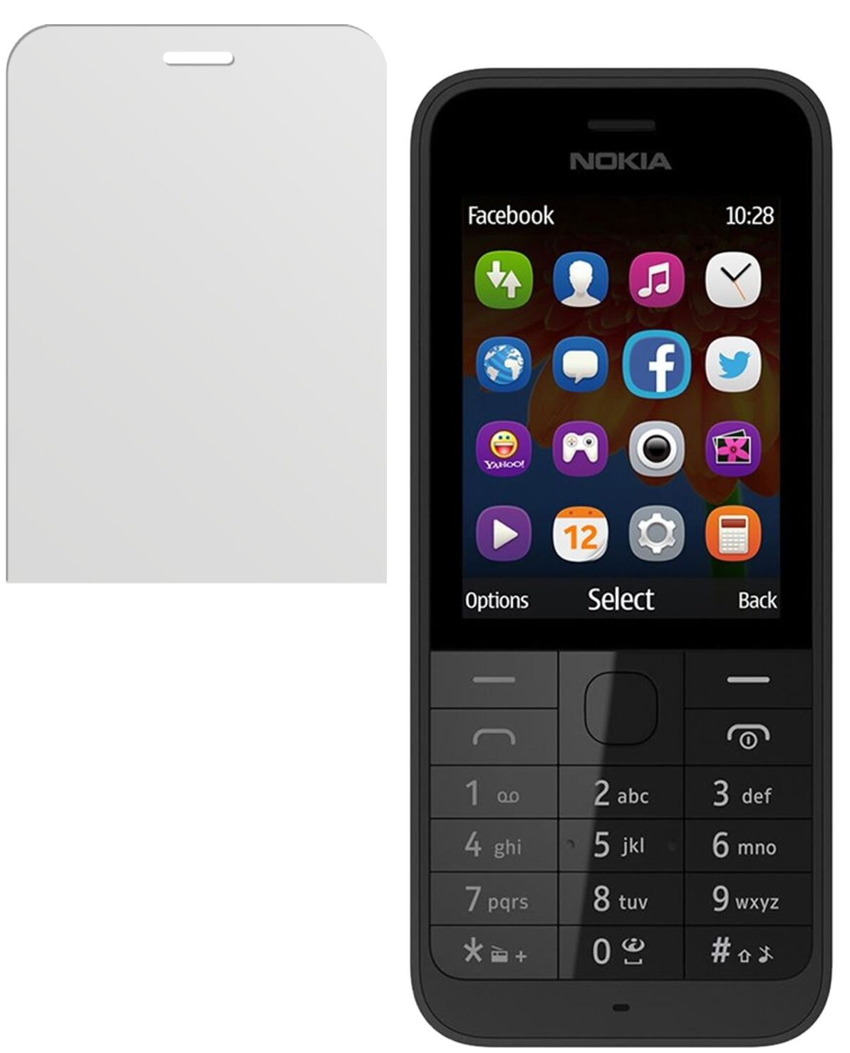 2x Schutzfolie matt für 225 Nokia Display-Schutzfolie