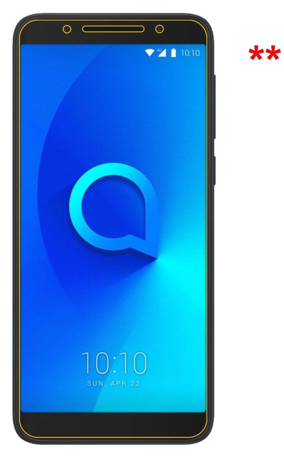 Dünne und klare Folie passend zugeschnitten für Alcatel 3V