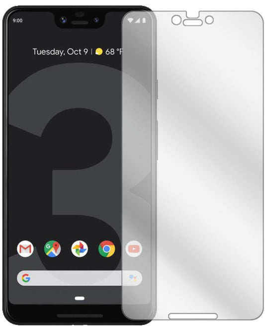 Klare Displayschutzfolie von dipos passend für Google Pixel 3 XL, präziser Zuschnitt und blasenfrei montiert