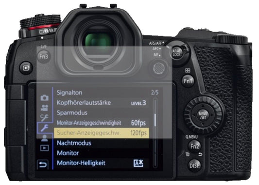 5x Schutzfolie matt für Panasonic Lumix G9 Display-Schutzfolie