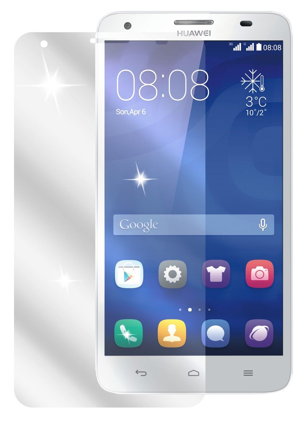 2x Schutzfolie klar für Ascend G750 Huawei Display-Schutzfolie
