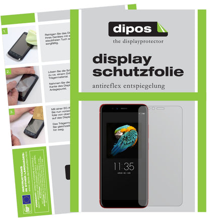 LenovoS5 (2018) mit aufgebrachter dipos Displayschutzfolie, die lästige Fingerabdrücke minimiert