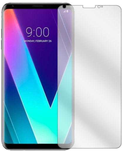 Klare Displayschutzfolie von dipos passend für LG V30S ThinQ, präziser Zuschnitt und blasenfrei montiert