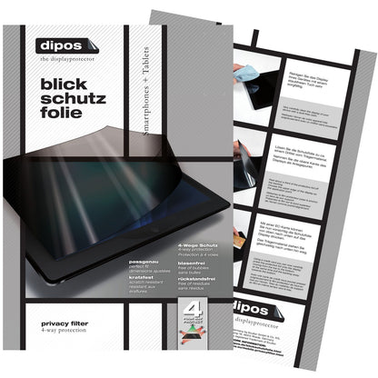 dipos Displayschutz für HP Pro Slate 8, mattierte Oberfläche, Blickschutzfilter und perfekter Passform