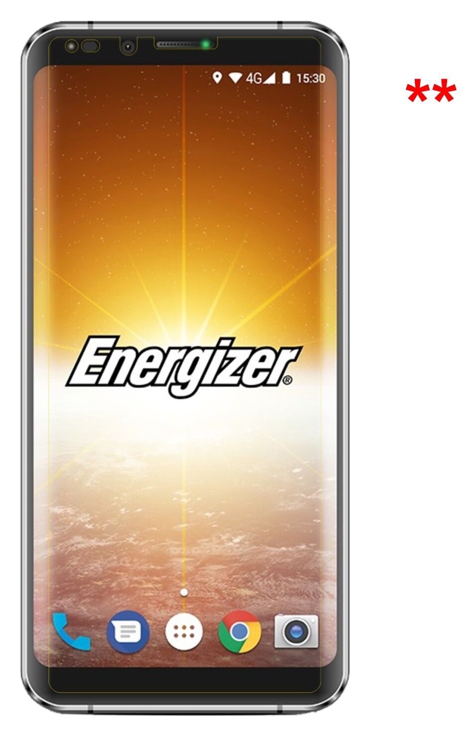 Dünne und klare Folie passend zugeschnitten für Energizer Powermax P600S