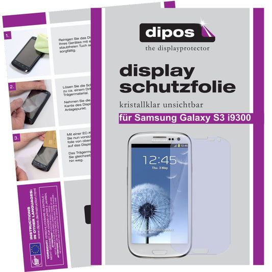 2x Schutzfolie klar für Galaxy S3 i9300 Samsung Display-Schutzfolie