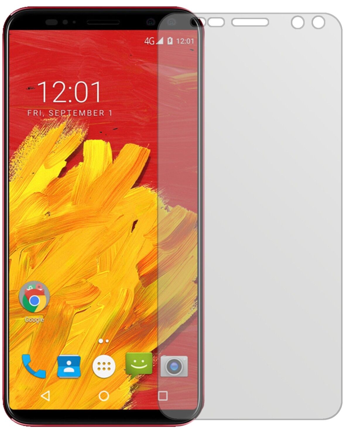 Matte Displayschutzfolie von dipos passend für M-Horse Pure 3, präziser Zuschnitt und blasenfrei montiert