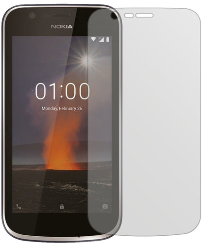 Matte Displayschutzfolie von dipos passend für Nokia 1, präziser Zuschnitt und blasenfrei montiert