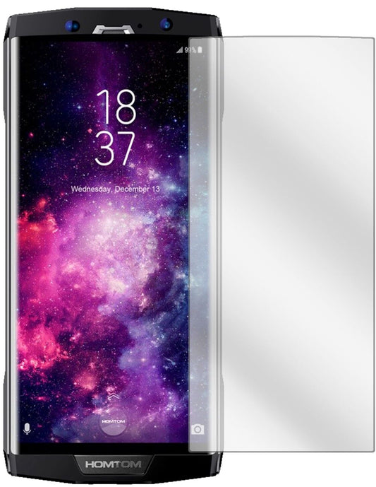 Klare Displayschutzfolie von dipos passend für Homtom HT70, präziser Zuschnitt und blasenfrei montiert
