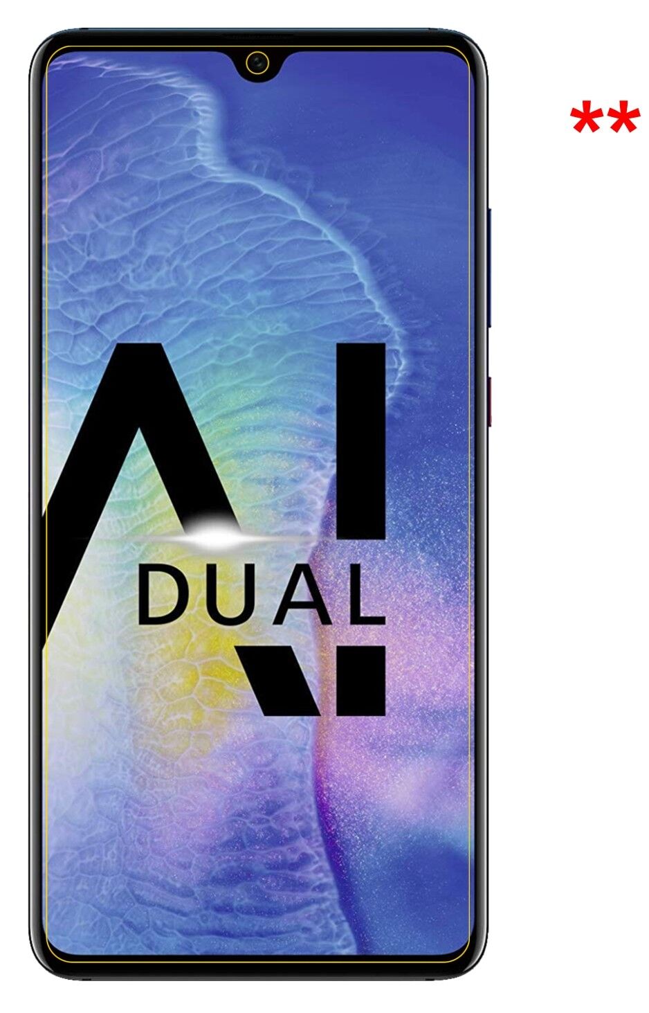 Dünne und klare Folie passend zugeschnitten für Huawei Mate 20