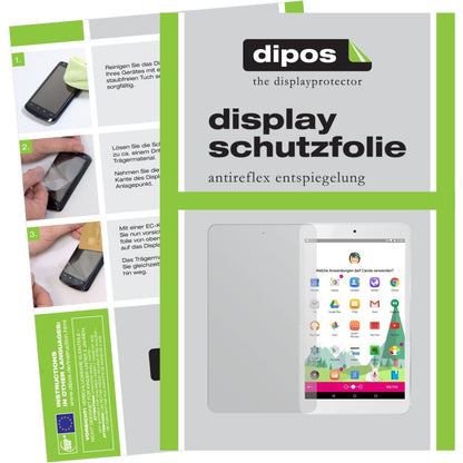 2x Schutzfolie matt für Tablet Puls Telekom Display-Schutzfolie