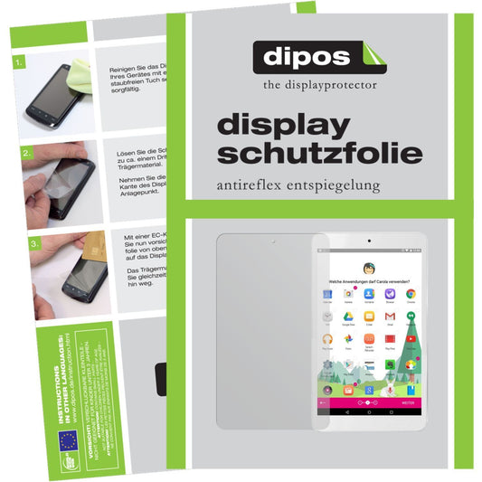 2x Schutzfolie matt für Tablet Puls Telekom Display-Schutzfolie