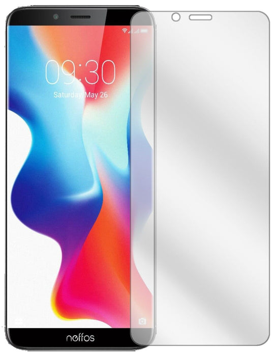 Klare Displayschutzfolie von dipos passend für TP-Link Neffos X9, präziser Zuschnitt und blasenfrei montiert