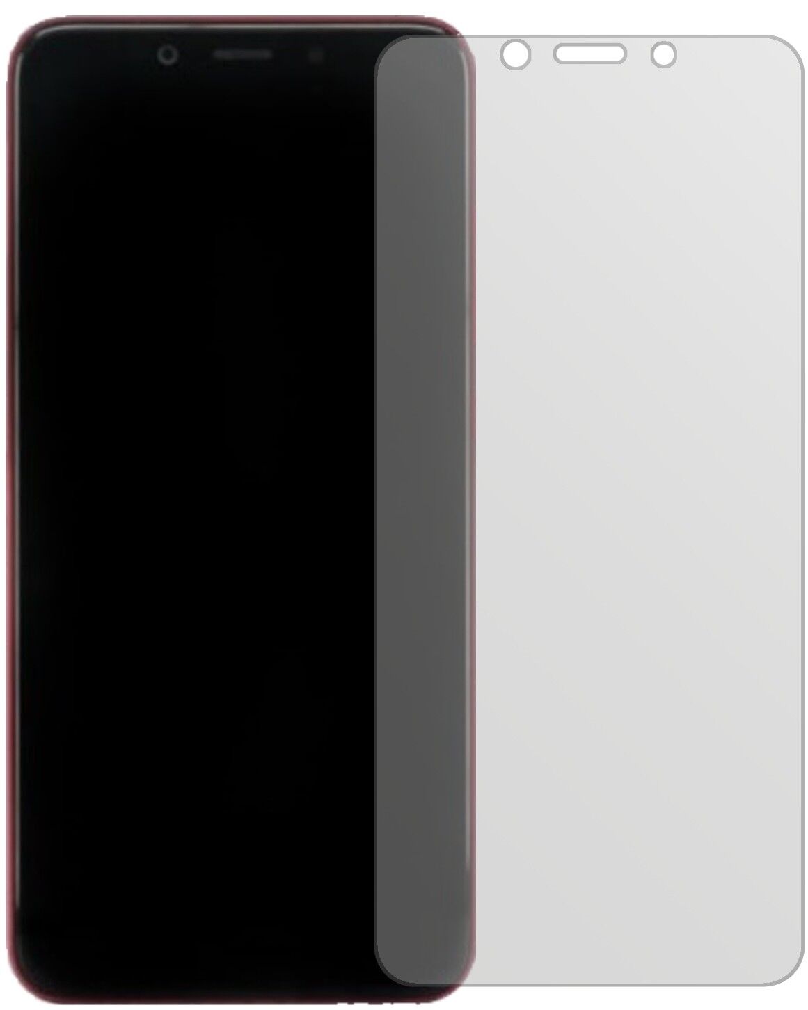 Matte Displayschutzfolie von dipos passend für Xiaomi Mi A2, präziser Zuschnitt und blasenfrei montiert
