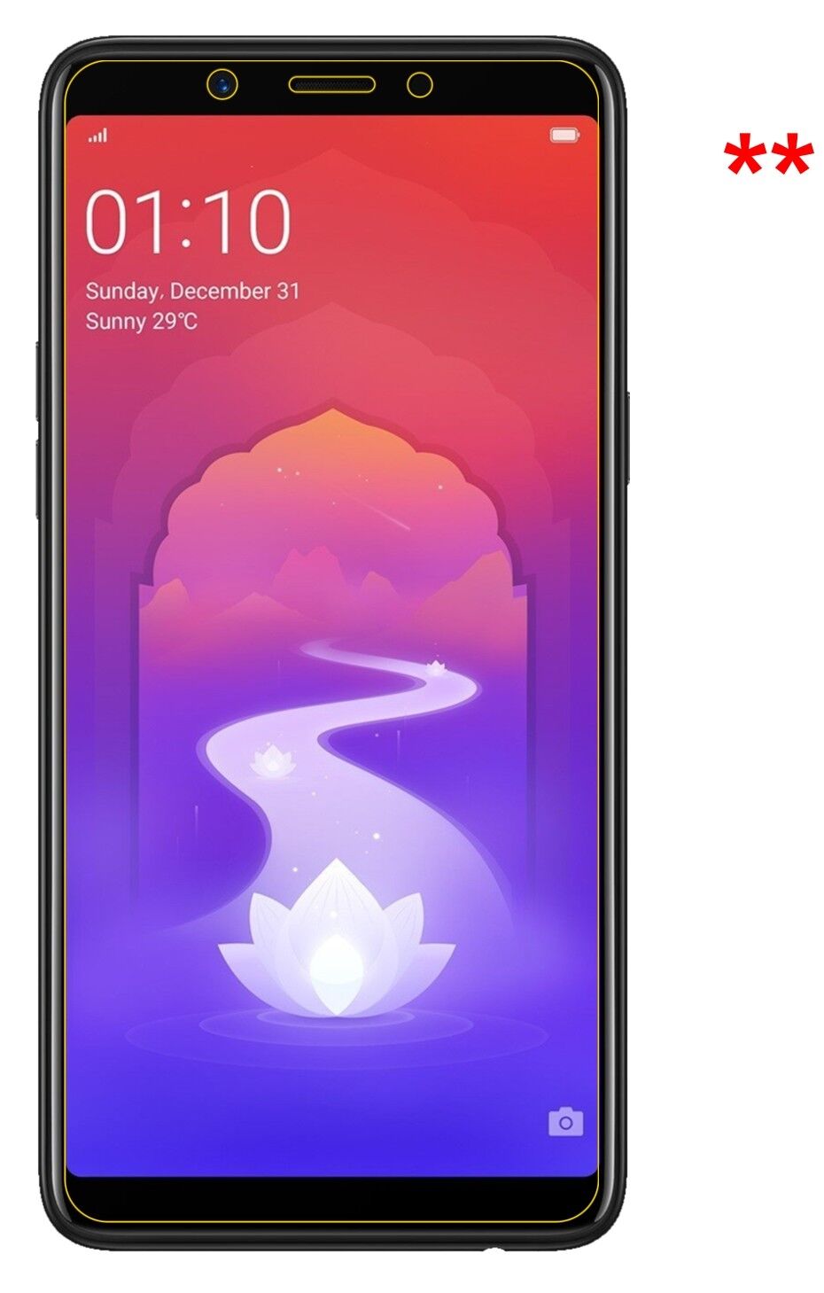 Dünne und klare Folie passend zugeschnitten für Oppo Realme 1