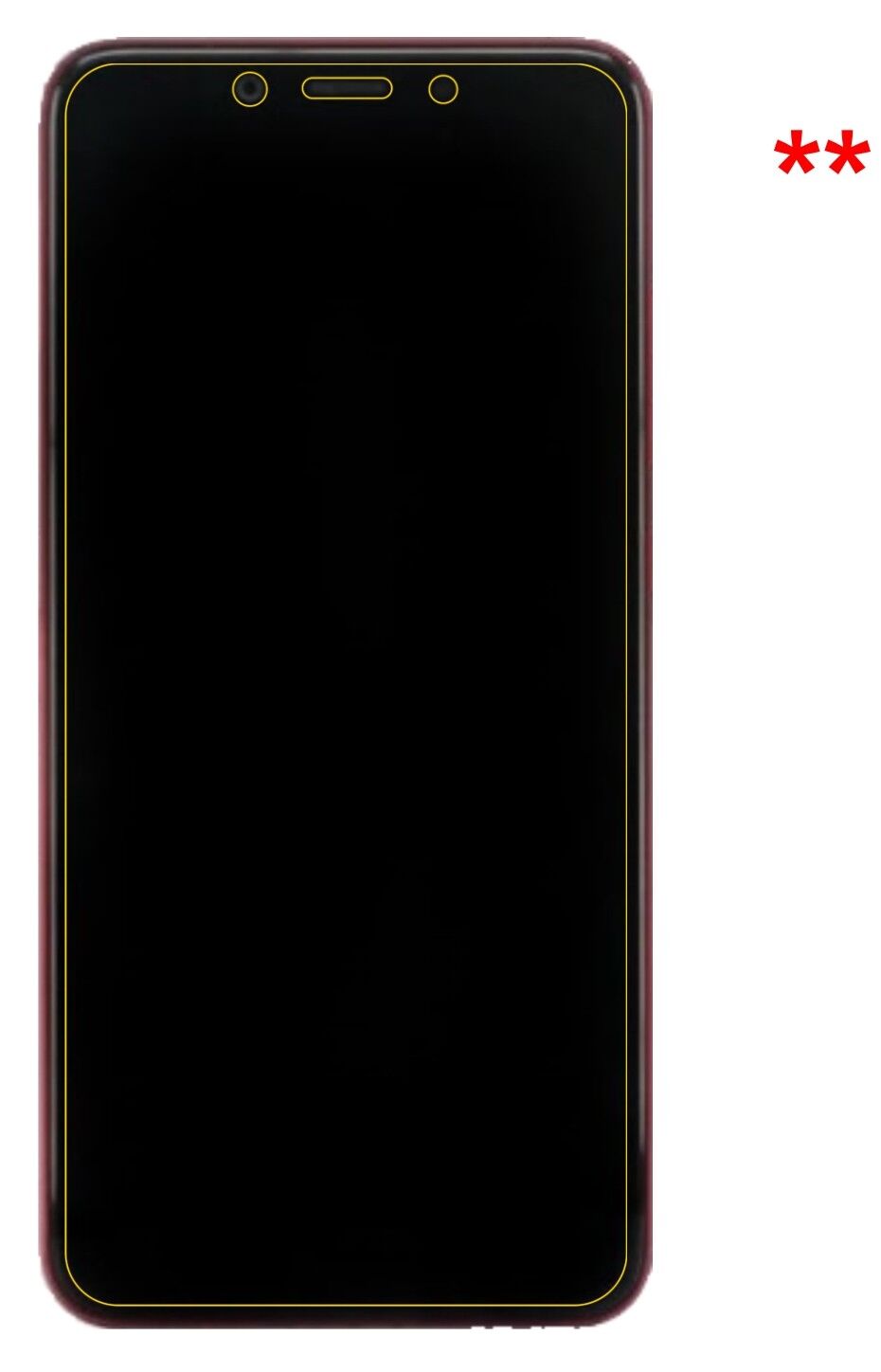 Dünne und klare Folie passend zugeschnitten für Xiaomi Mi 6X