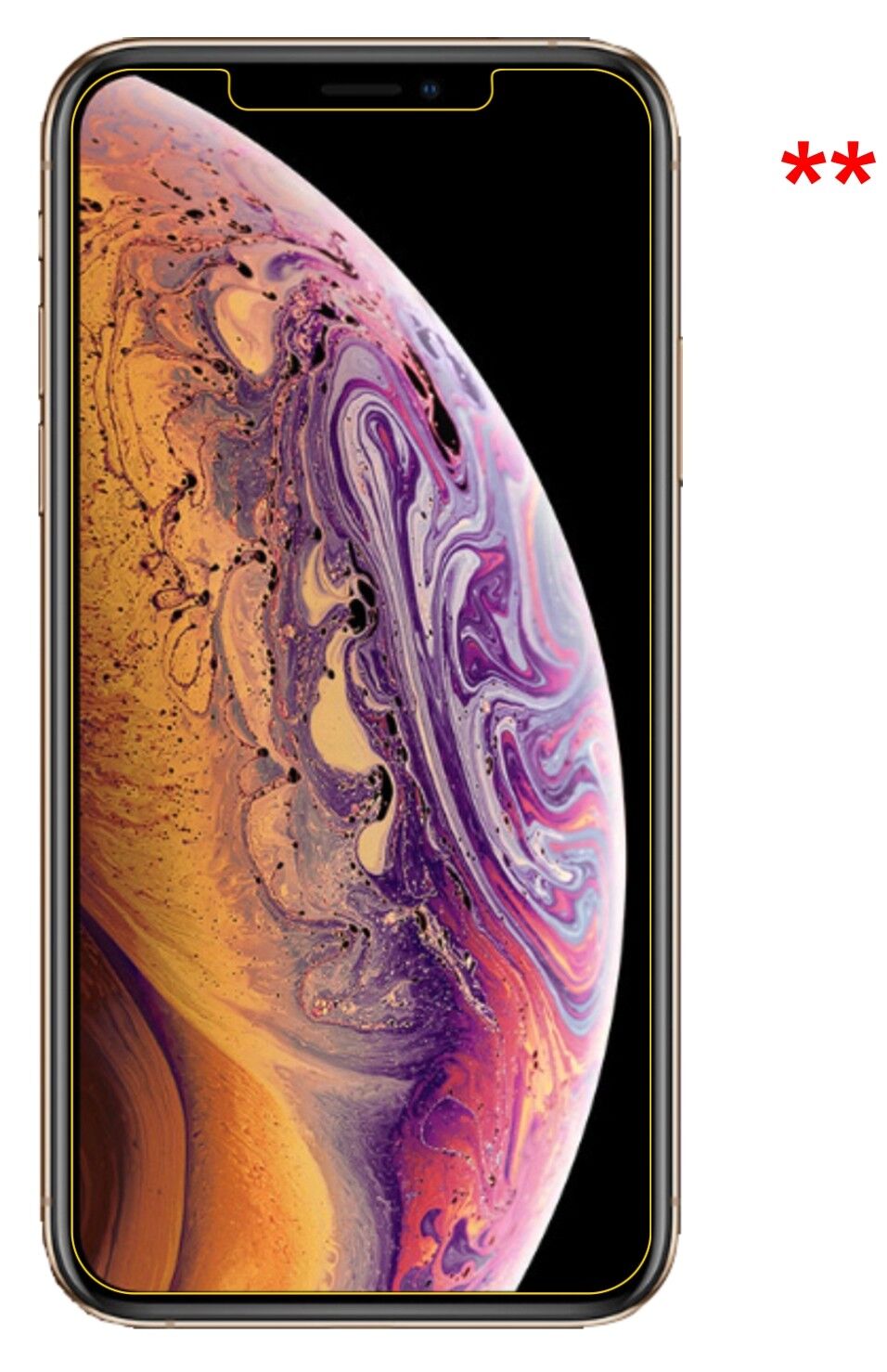 Dünne und klare Folie passend zugeschnitten für Apple iPhone XS