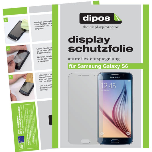2x Schutzfolie matt für Galaxy S6 Samsung Display-Schutzfolie